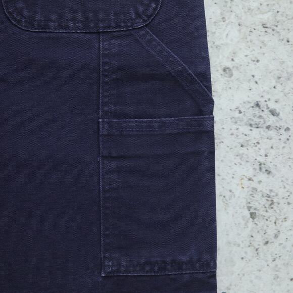 RARE Vintage Carhartt B25 MDT Midnight Blue Carpenter Shorts 30x8.5 - Picture 7 of 14